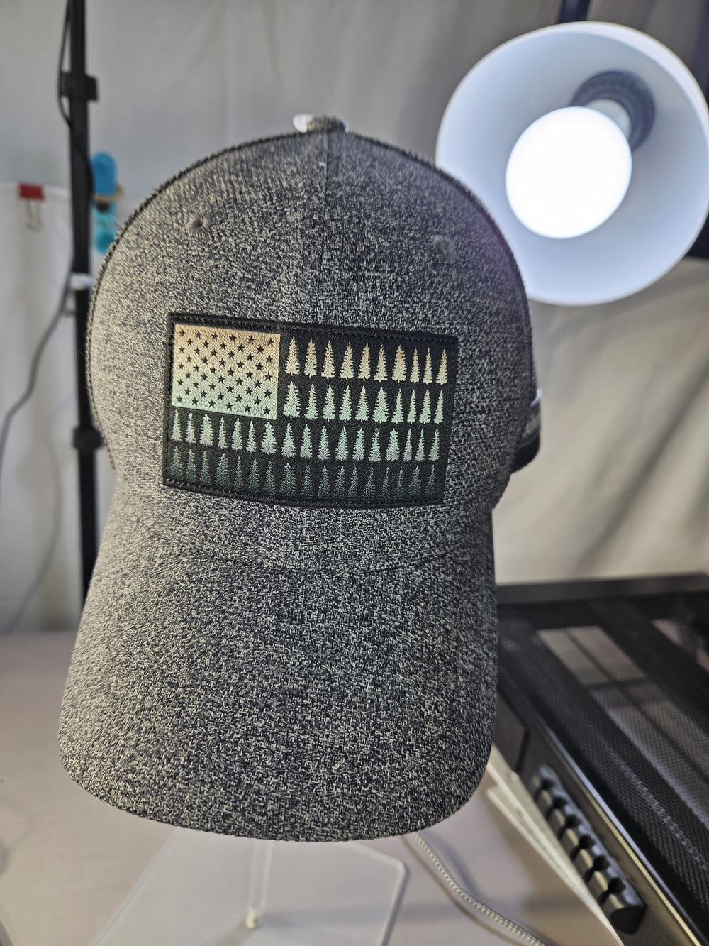 Columbia Gray Heather Patch Baseball Cap